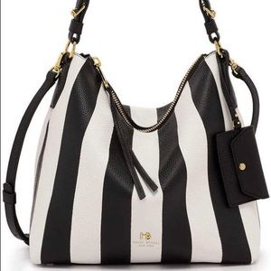 Henri Bendel Striped Nobo Convertible Boho. NWOT.